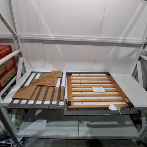 SUMMER INFANT WEST END SAFETY GATE - 36-60'' WIDE, 30'' TALL - HONEY OAK & SLATE GREY - (MODEL: 27953AZ) image 2