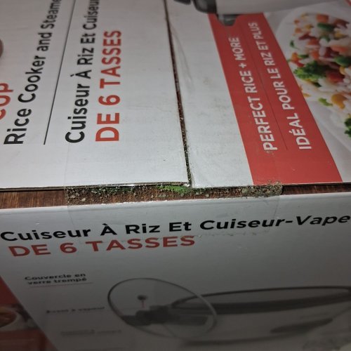 BLACK + DECKER RICE & MULTI-COOKER WITH STEAMER TRAY - 6CUP (COOKED) CAPACITY - WHITE (MODEL: RC506C) image 2