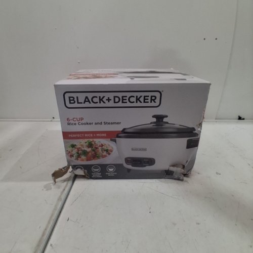 BLACK + DECKER RICE & MULTI-COOKER WITH STEAMER TRAY - 6CUP (COOKED) CAPACITY - WHITE (MODEL: RC506C) image 3