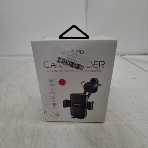 YESIDO ADJUSTABLE AIR VENT CAR PHONE HOLDER - BLACK image 2