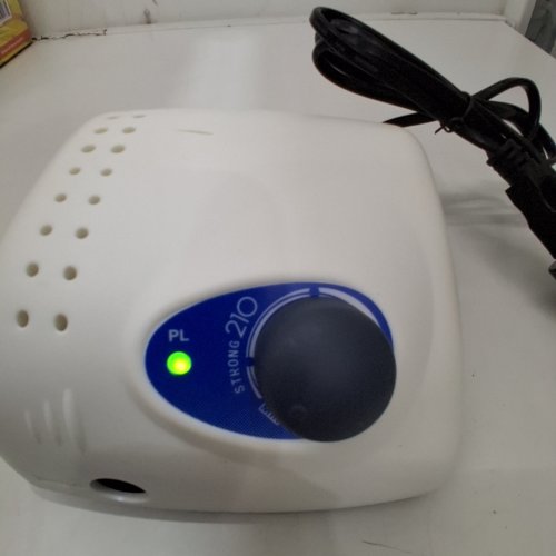 STRONG 210 ELECTRIC NAIL DRILL MACHINE - 65W 102L HANDLE 35000RPM - *MAIN UNIT ONLY* - BLUE/WHITE image 2