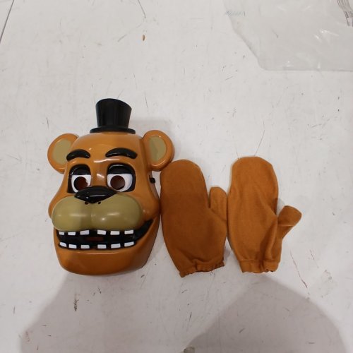 3PC RUBIES FREDDY FAZBEAR COSTUME, MASK AND GLOVES - OSFM - BROWN image 2