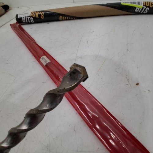 CHUCK'S BITS CARBIDE-TIP CARBON STEEL ROUND SHANK MASONRY BIT FOR ROTARY DRILL - 5/8" X 24" - GREY (MODEL: MAS-600) image 4
