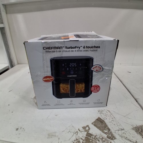 CHEFMAN TURBOFRY TOUCH EASY VIEW AIR FRYER- 4l - BLACK (MODEL: ‎RJ38-4TW-BLACK-CA) image 7