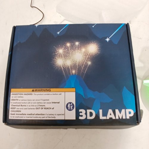 SPORTS-THEMED BASEBALL 3D LAMP - CLEAR image 3