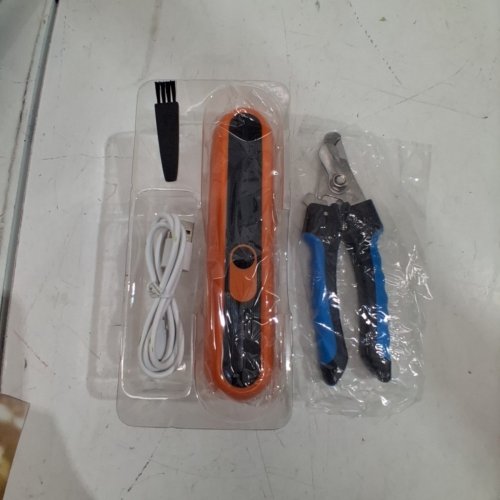 2PC NAIGRINS ELECTRIC PET NAIL GRINDER & CLIPPERS - ORANGE/BLACK (MODEL: NG-P009) image 3