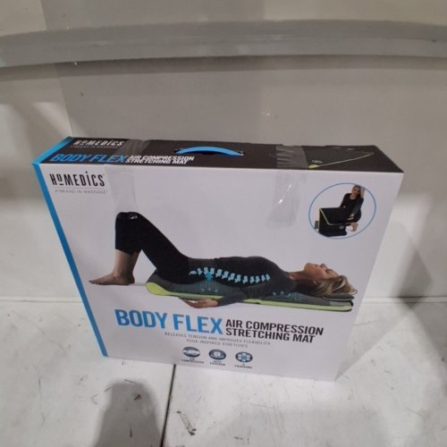 HOMEDICS BODY FLEX AIR COMPRESSION STRETCHING MAT - CHARCOAL GRAY AND LIME GREEN (MODEL: BM-AC107) image 5