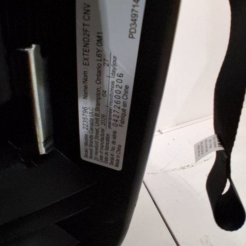 GRACO EXTEND2FIT CONVERTIBLE CAR SEAT - 4-65LB CAPACITY - ASHTEN GREY (MODEL : 2235796) image 2