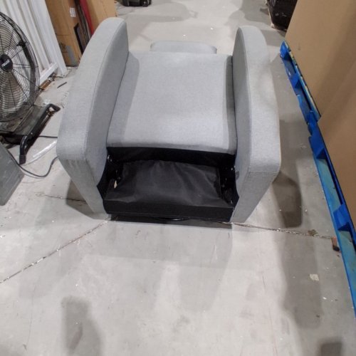 2PC MODERN RECLINING LOUNGE CHAIR - 27.5" X 29" - LIGHT GREY image 4