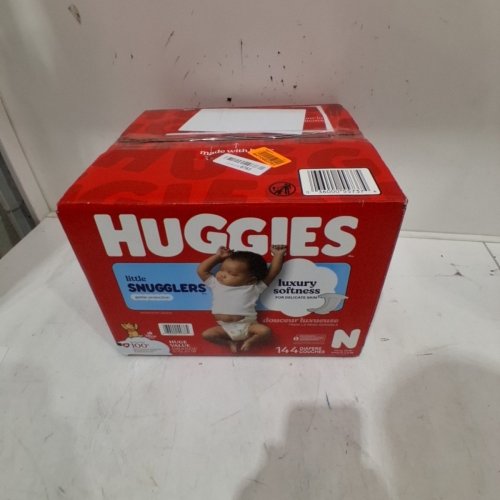 144PK HUGGIES LITTLE SNUGGLERS DIAPERS - SIZE NEWBORN image 3