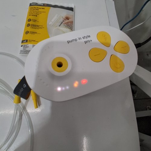13PC MEDELA PUMP MAXFLOW IN STYLE DOUBLE ELECTRIC BREAST PUMP - 21 MM/24 MM SHIELDS - GREY image 2