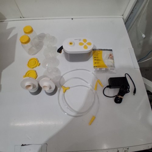 13PC MEDELA PUMP MAXFLOW IN STYLE DOUBLE ELECTRIC BREAST PUMP - 21 MM/24 MM SHIELDS - GREY image 4