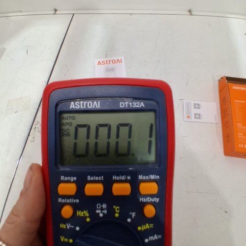 ASTROAI DIGITAL MULTIMETER 4000 COUNT WITH DC/AC VOLTMETER, AUTO-RANGING, RESISTANCE, CAPACITANCE, TEMPERAURE, CONTINUITY - RED (MODEL: DT132A) image 3