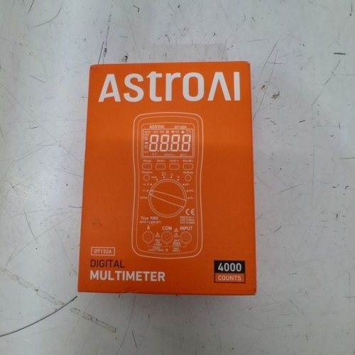 ASTROAI DIGITAL MULTIMETER 4000 COUNT WITH DC/AC VOLTMETER, AUTO-RANGING, RESISTANCE, CAPACITANCE, TEMPERAURE, CONTINUITY - RED (MODEL: DT132A) image 4