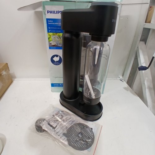 PHILIPS GO ZERO SPARKLING WATER AND SODA MAKER - MACHINE ONLY - COMPATIBLE WITH ANY SCREW-IN 60 L CO2 CARBONATOR - 1 L - BLACK image 3