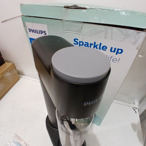 PHILIPS GO ZERO SPARKLING WATER AND SODA MAKER - MACHINE ONLY - COMPATIBLE WITH ANY SCREW-IN 60 L CO2 CARBONATOR - 1 L - BLACK image 4