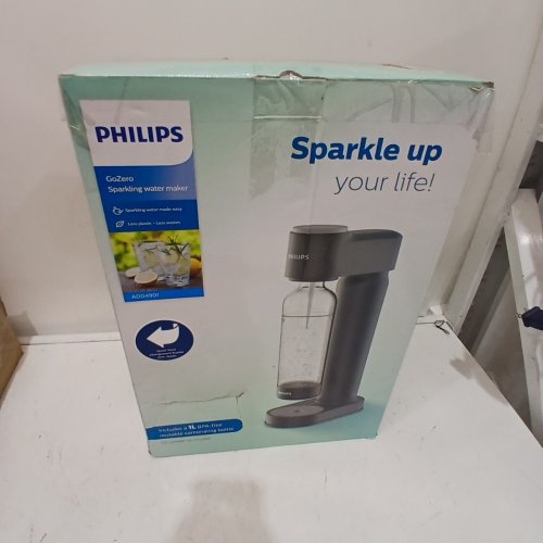 PHILIPS GO ZERO SPARKLING WATER AND SODA MAKER - MACHINE ONLY - COMPATIBLE WITH ANY SCREW-IN 60 L CO2 CARBONATOR - 1 L - BLACK image 5