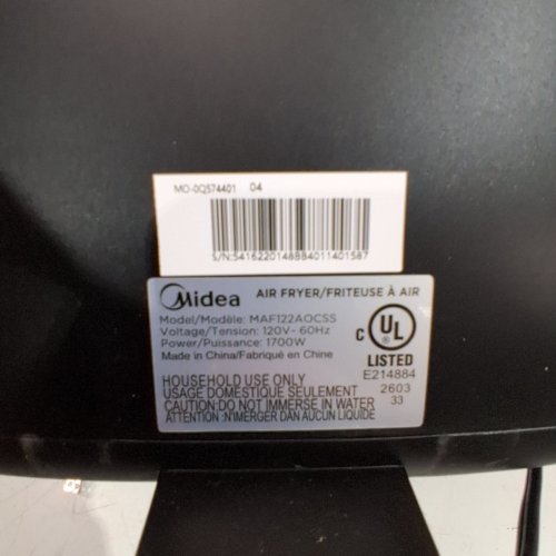 MIDEA WIDE MAX AIR FRYER OVEN - 12.7QT - BLACK/STAINLESS STEEL - (MODEL:MAF122AOCSS) image 4