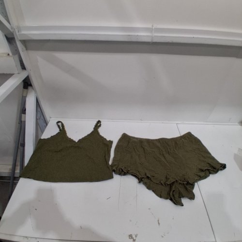 2PC NO BOUNDARIES OLIVE TANK TOP AND SHORTS SET - XXL - OLIVE image 2