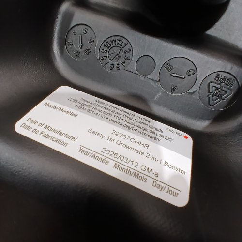 SAFETY 1ST GROWMATE 2-IN-1 BELT-POSITIONING BOOSTER CAR SEAT - 40–100LBS - HEXAGON HORIZON BLACK (MODEL: 22267CHHR) image 2