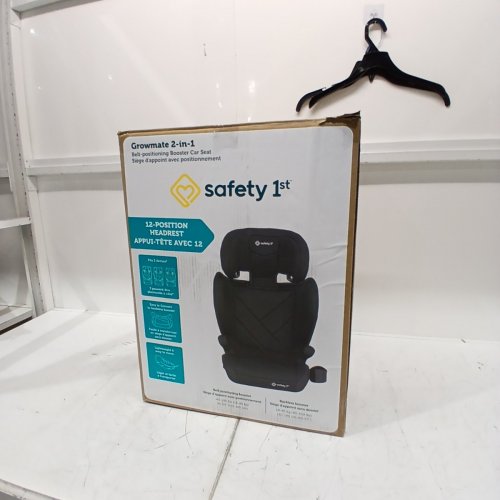 SAFETY 1ST GROWMATE 2-IN-1 BELT-POSITIONING BOOSTER CAR SEAT - 40–100LBS - HEXAGON HORIZON BLACK (MODEL: 22267CHHR) image 5