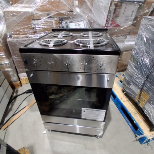 ELEMENT SLIDE-IN COIL STOVE RANGE WITH 4 BURNERS - 24" - 3.7 CU. FT - STAINLESS STEEL / BLACK (MODEL:EECR24MES-CA) image 6