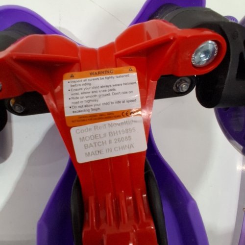 RUGGED RACERS DELUXE MINI SCOOTER - 90 LBS MAX CAPACITY - PURPLE (MODEL: BH19895) image 2