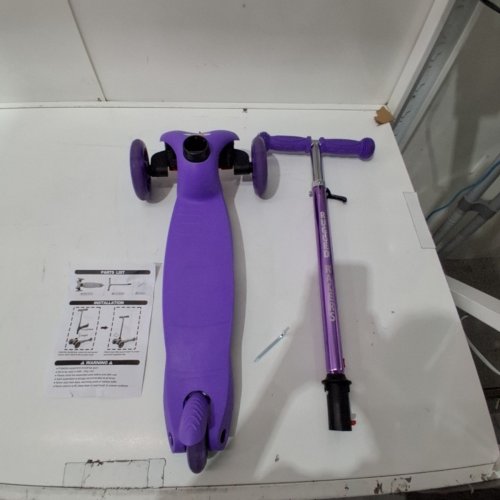 RUGGED RACERS DELUXE MINI SCOOTER - 90 LBS MAX CAPACITY - PURPLE (MODEL: BH19895) image 3