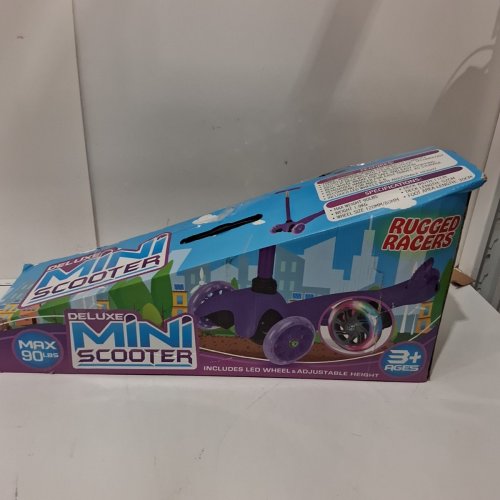 RUGGED RACERS DELUXE MINI SCOOTER - 90 LBS MAX CAPACITY - PURPLE (MODEL: BH19895) image 6