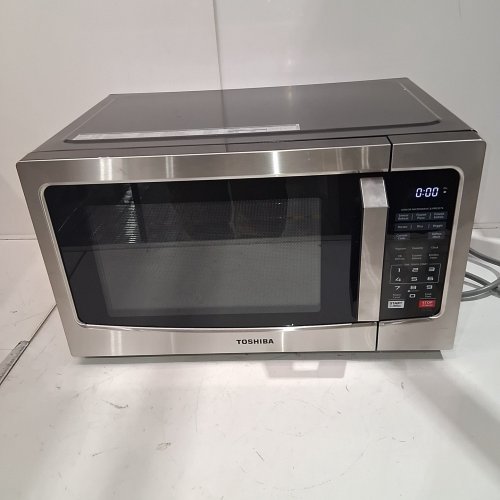 TOSHIBA COMPACT COUNTERTOP MICROWAVE OVEN - 1.2CU.FT - 1500W - STAINLESS STEEL (MODEL: ML-EM31P(SS)/CA) image 2