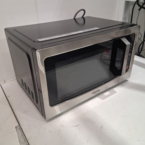 TOSHIBA COMPACT COUNTERTOP MICROWAVE OVEN - 1.2CU.FT - 1500W - STAINLESS STEEL (MODEL: ML-EM31P(SS)/CA) image 3