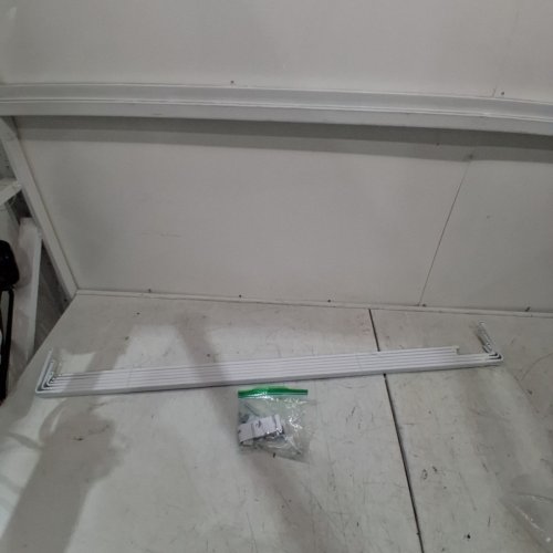 ROD DESYNE LOCKSEAM TRIPLE SINGLE CURTAIN ROD - 84" X 120" - WHITE (MODEL: AMN-KLS1584-T) image 3