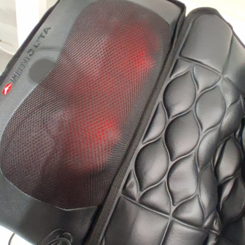 HIMOUTA FULL BODY MASSAGE MAT WITH ADJUSTABLE INTENSITY LEVELS - 63" X 20" - BLACK (MODEL: SL-601D) image 2