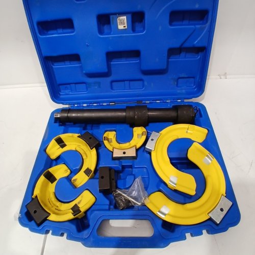 7PC VEVOR UNIVERSAL MACPHERSON STRUT SPRING COMPRESSOR INTERCHANGEABLE FORK COIL EXTRACTOR SET WITH YELLOW PROTECTIVE SLEEVE & CARRYING CASE (MODEL: ‎BT0044) image 5