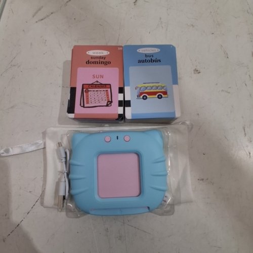TIMINGSXD FLASH CARD LEARNING TOY WITH 192 CARDS - SPANISH EDITION - BLUE (MODEL: CA001_BLUE) image 4