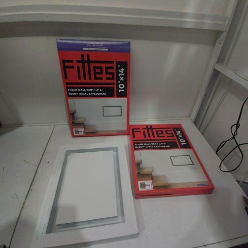 2PK FITTES FRAMED WALL VENT (LITE) REPLACEMENT - 10" X 14" - WHITE image 3