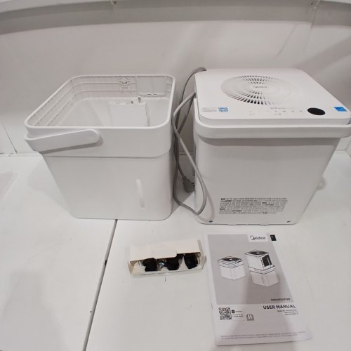MIDEA CUBE 50 PINT SMART WIFI DEHUMIDIFIER - 4500 SQ. FT - WHITE (MODEL: MAD50S1QWT-A) image 4