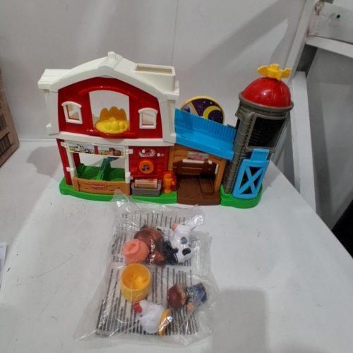 FISHER-PRICE LITTLE PEOPLE TODDLER TOY CARING FUN ANIMAL FARM PLAYSET - AGES 1+ - MULTI-COLOUR (MODEL: JNB87-9564) image 2