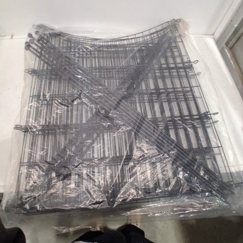 UNBRANDED FOLDABLE 10-PANEL METAL PET DOG EXERCISE FENCE PEN WITH GATE - 23" X 32" PER PANEL - BLACK image 3