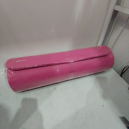AMAZON BASICS EXTRA THICK YOGA MAT - PINK image 2