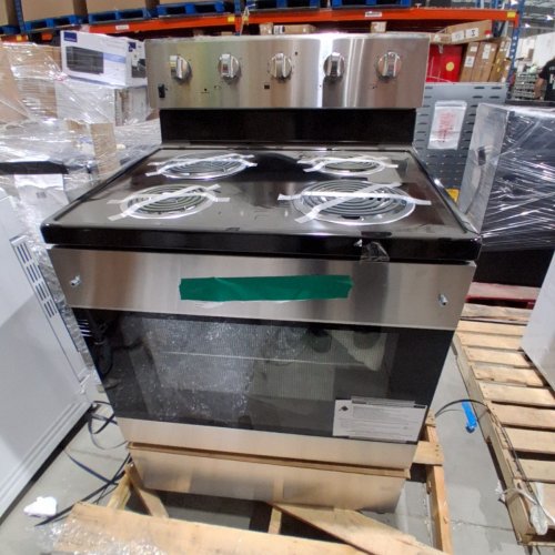 ELEMENT ELECTRIC RANGE WITH ADJUSTABLE OVEN RACK - 5.0 CU. FT - 30" - STAINLESS STEEL / BLACK (MODEL:EECR34MES-CA) image 2