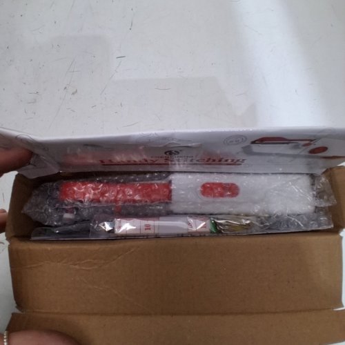 CHENSHENG HANDHELD PRE-THREADED SEWING MACHINE - WHITE/RED image 2