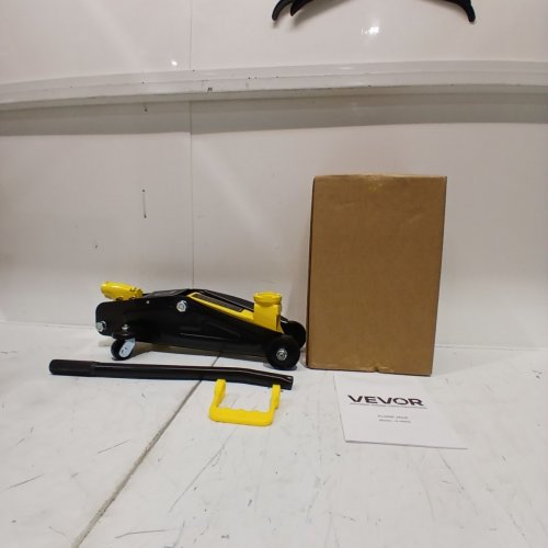 LOW PROFILE PISTON QUICK LIFT PUMP FLOOR JACK WITH STANDS - 2 TON - YELLOW/BLACK (MODEL:VL-80020) image 2