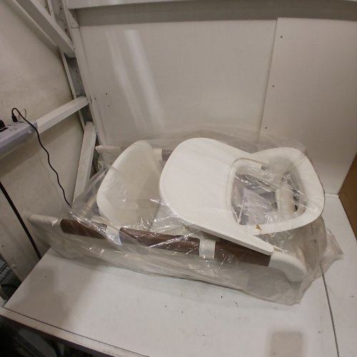 EVENFLO BRIA RIGHTSTEAT MULTISTAGE HIGH CHAIR - COASTAL COFFEE/WHITE (MODEL: HC100112516) image 2