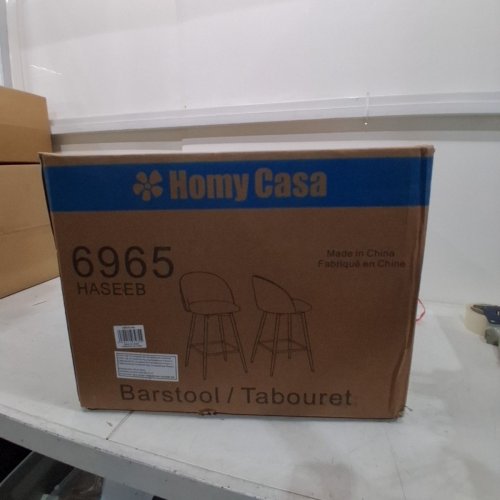 2PK HOMY CASA UPHOLSTERED COUNTER STOOLS SET - CREAM (MODEL:6965) image 3