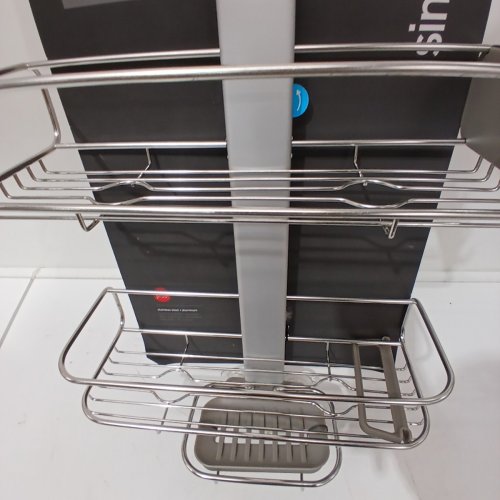 SIMPLEHUMAN ADJUSTABLE SHOWER CADDY - MEDIUM - GREY image 3