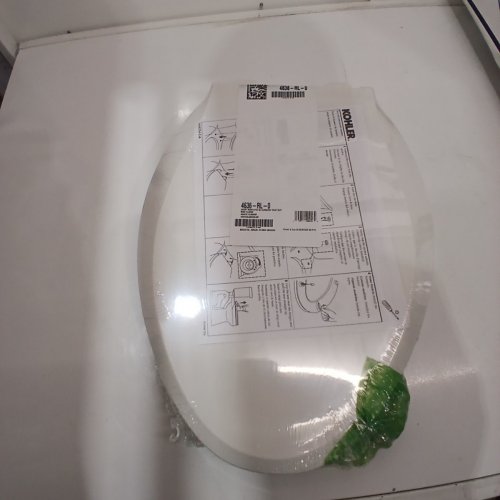 KOHLER CACHET ELONGATED TOILET SEAT - FITS BOWLS 18-5/8" - CREAM WHITE (MODEL: 4636-RL-0) image 2