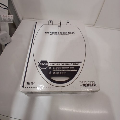 KOHLER CACHET ELONGATED TOILET SEAT - FITS BOWLS 18-5/8" - CREAM WHITE (MODEL: 4636-RL-0) image 3