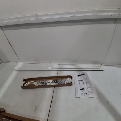 TOM TOOL UPGRADED ALUMINUM CURTAIN TRACK - 3.6FT - 10.8FT - WHITE image 2