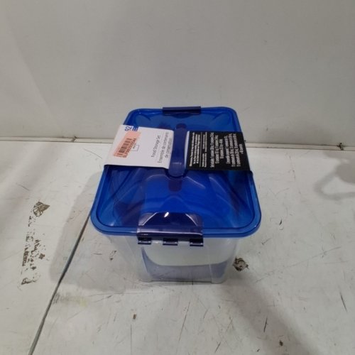 92PC MAINSTAYS STACKABLE SPACE-SAVING DESIGN FOOD STORAGE SET - MULTIPLE SIZES - CLEAR/BLUE (MODEL: 31236735) image 3